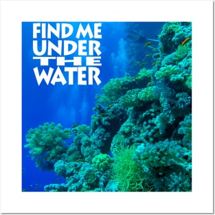 Find me under the water Posters and Art